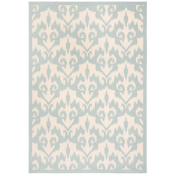 Canora Grey Dotel Aqua/Beige Indoor/Outdoor Rug Wayfair